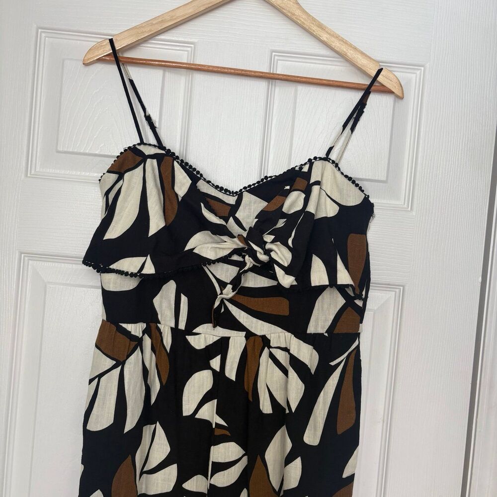 Audrey Parks X Francesca’s Brown And Black Floral Jumpsuit Size Medium